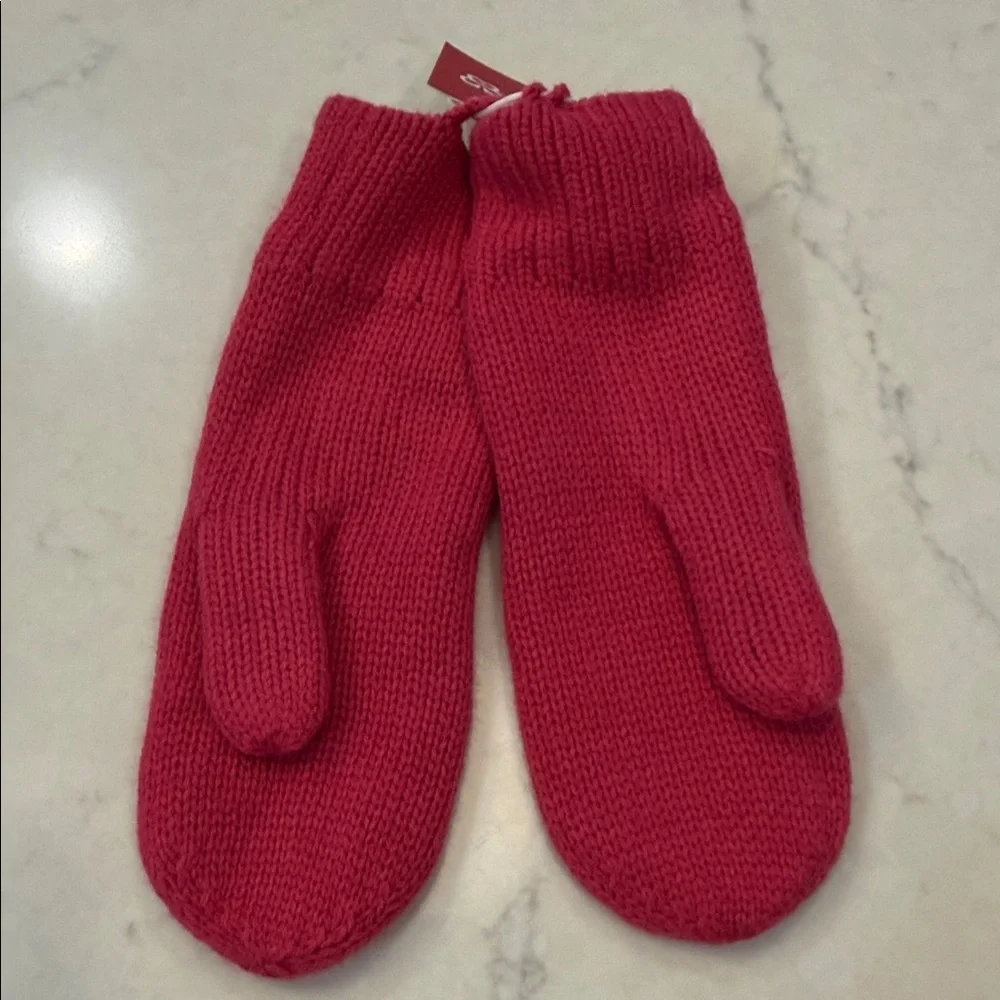 Aritzia Sunday Best NWT Pink‎ Knit Mittens